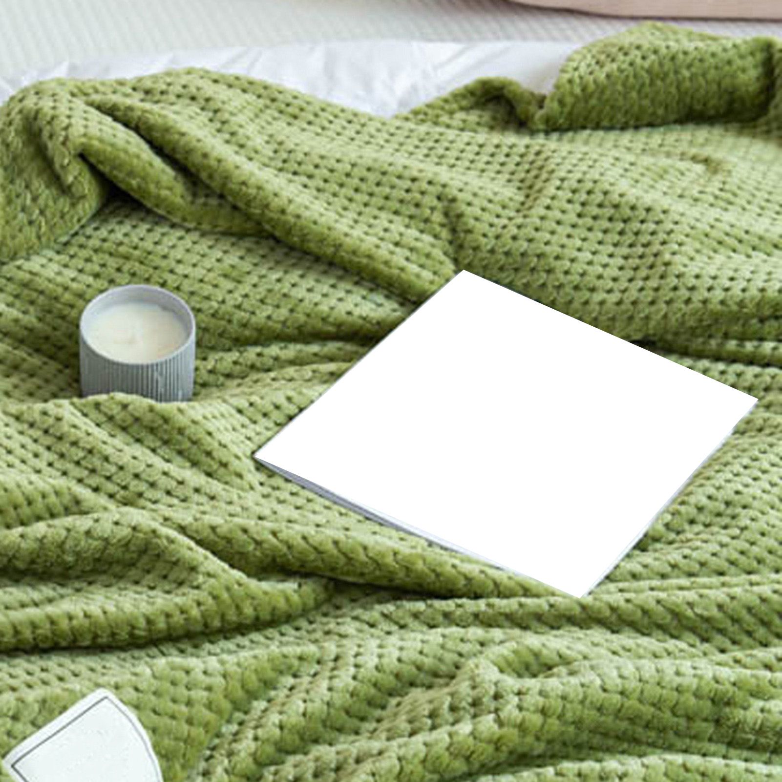 Cooling Blanket Milk Fleece Lattice Jacquard Blanket Summer Cold Single Nap view 4