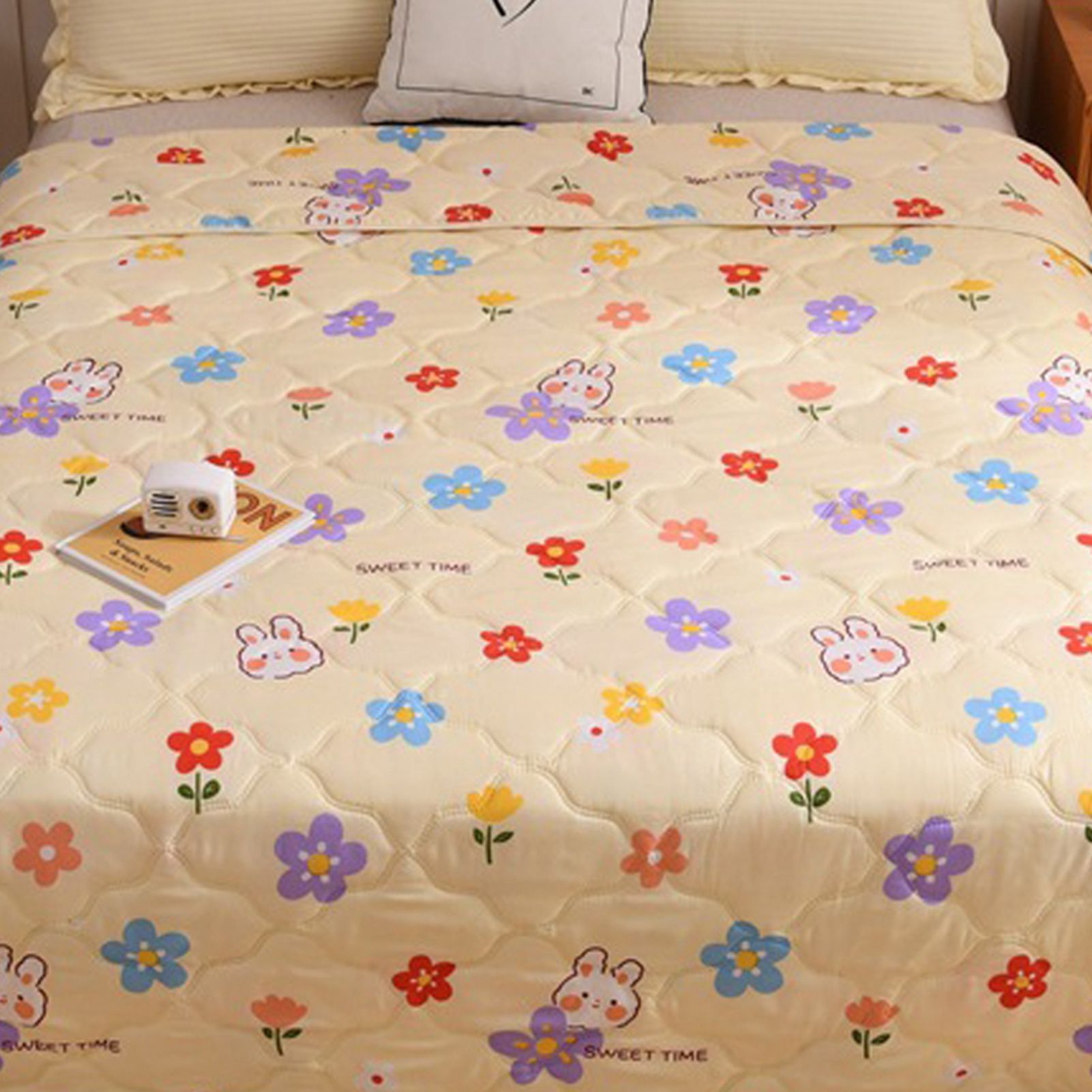Cotton Quilt Washable Embroidery Ultrasonic Quilting Skin Friendly Cotton view 2