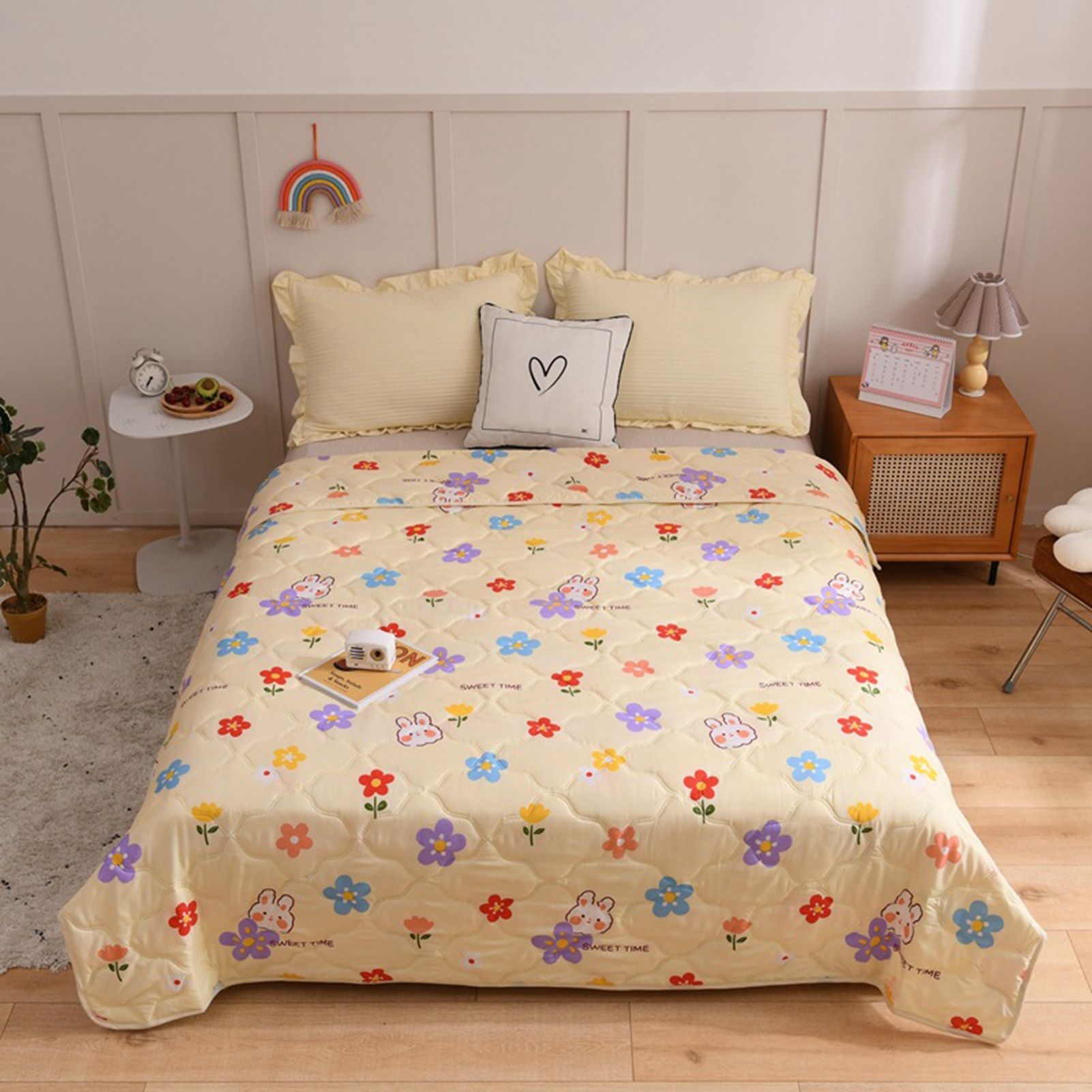Cotton Quilt Washable Embroidery Ultrasonic Quilting Skin Friendly Cotton view 4
