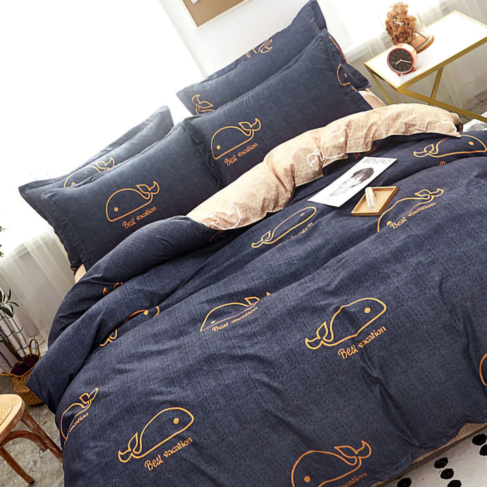 Skin Friendly Quilt Cover Thickened Polyester Soft Brushed Duvet Cover Quilt view 2