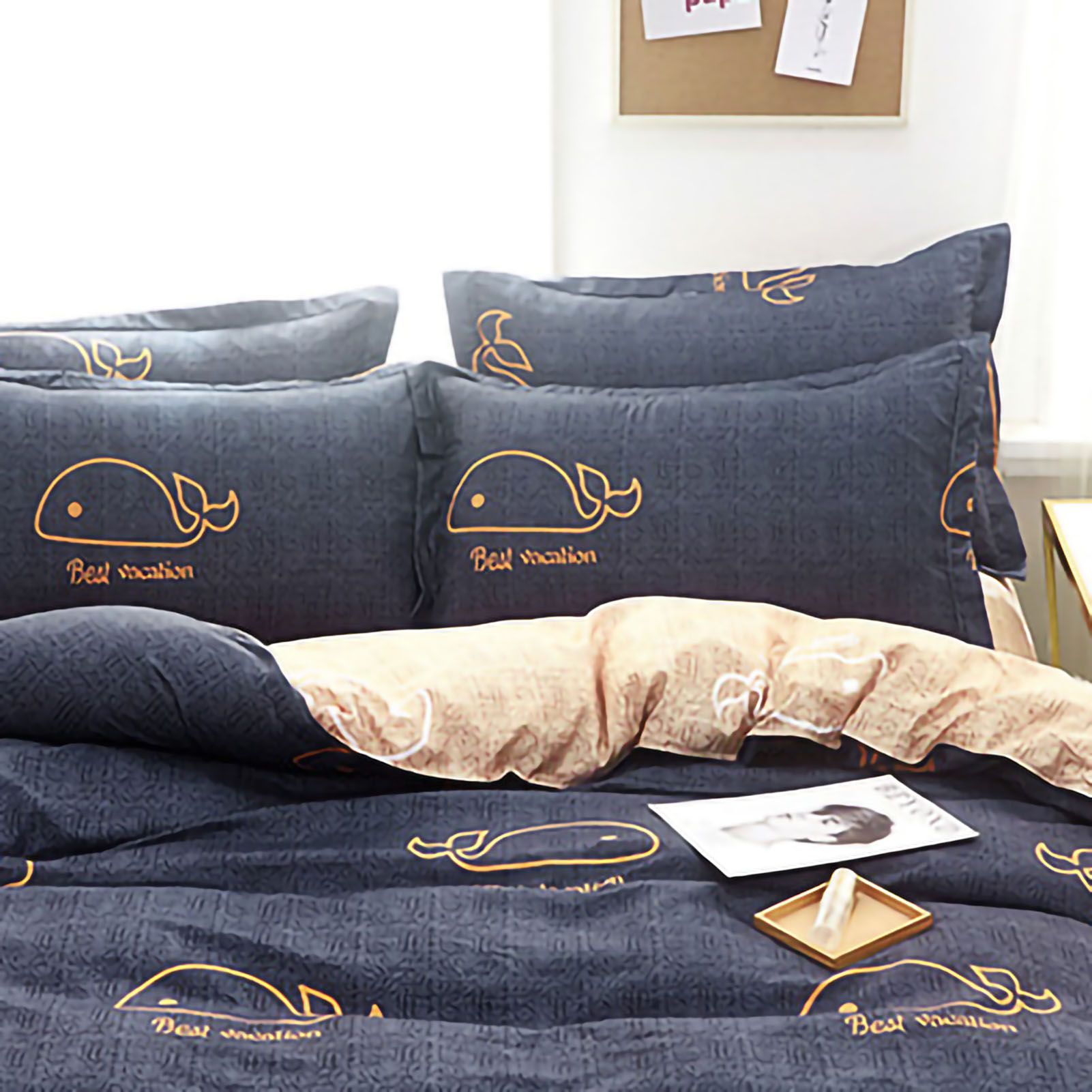 Skin Friendly Quilt Cover Thickened Polyester Soft Brushed Duvet Cover Quilt view 3
