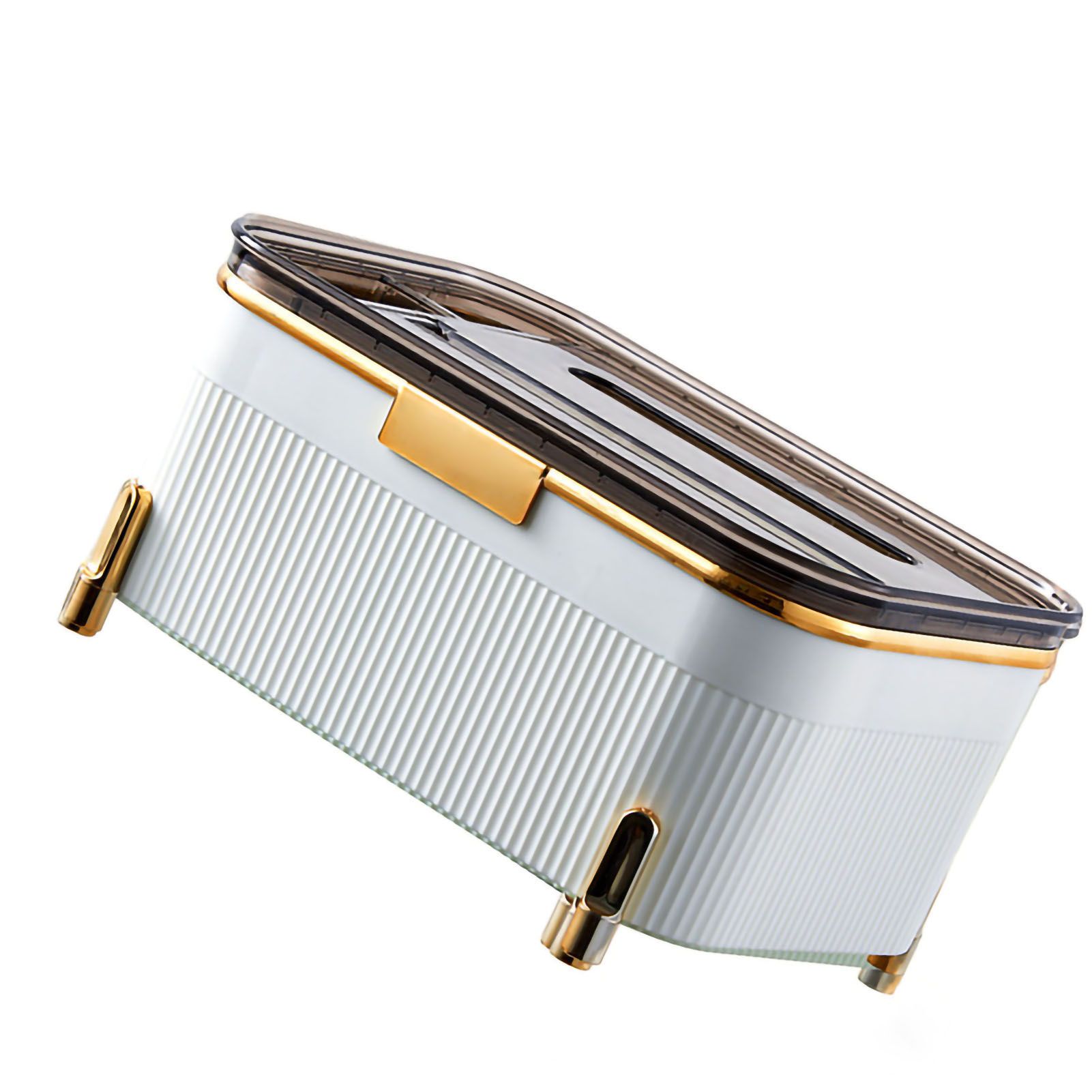 Multifunctional Tissue Box Household Desktop Storage Box Tissue Holder Box for view 3