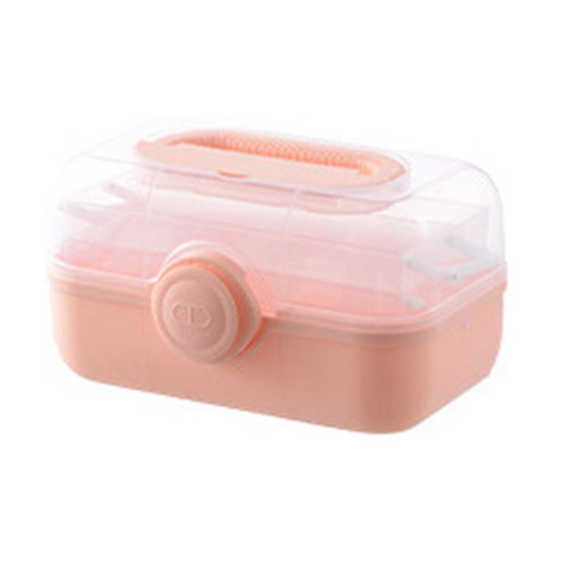 Medicine Storage Box Plastic Multi Layer Large Capacity Medicine Cabinet for