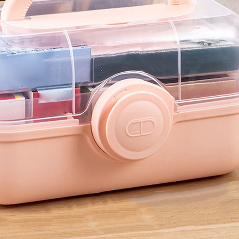 Medicine Storage Box Plastic Multi Layer Large Capacity Medicine Cabinet for view 3