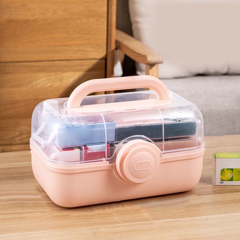 Medicine Storage Box Plastic Multi Layer Large Capacity Medicine Cabinet for view 5