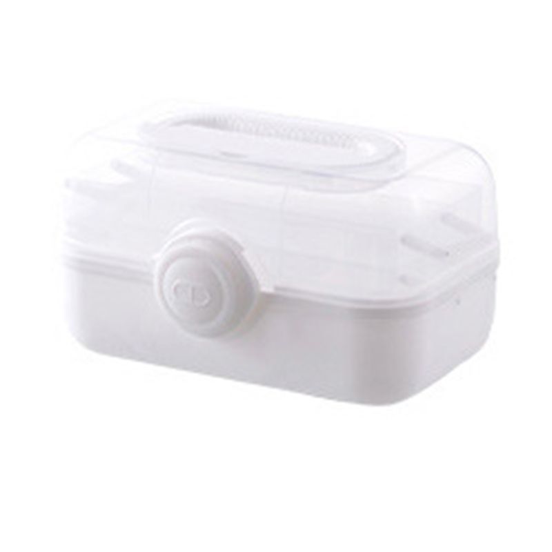 Medicine Storage Box Plastic Multi Layer Large Capacity Medicine Cabinet for