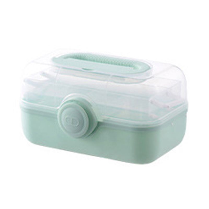 Medicine Storage Box Plastic Multi Layer Large Capacity Medicine Cabinet for