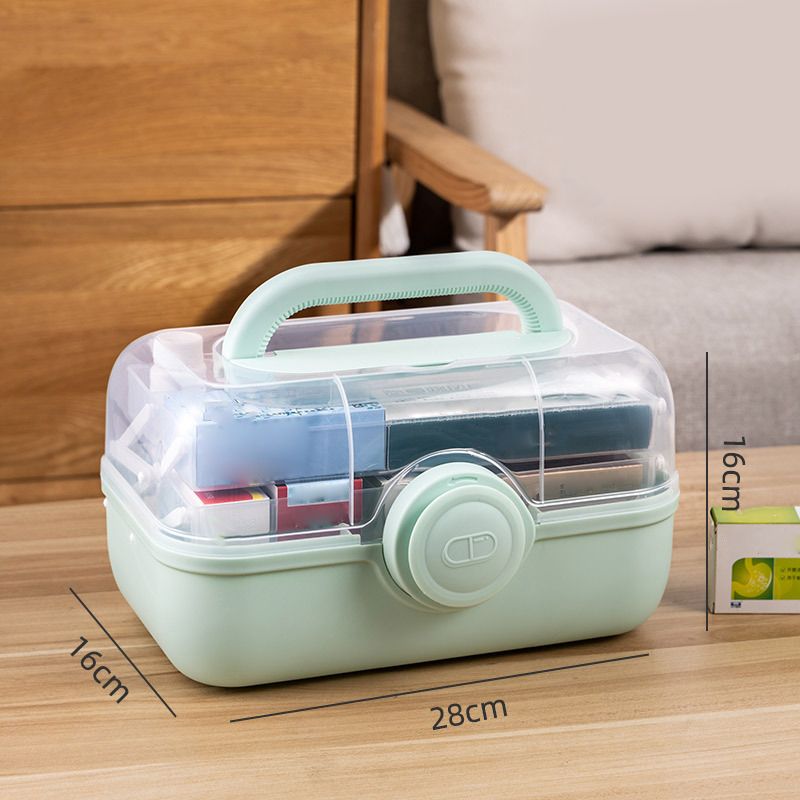 Medicine Storage Box Plastic Multi Layer Large Capacity Medicine Cabinet for view 2