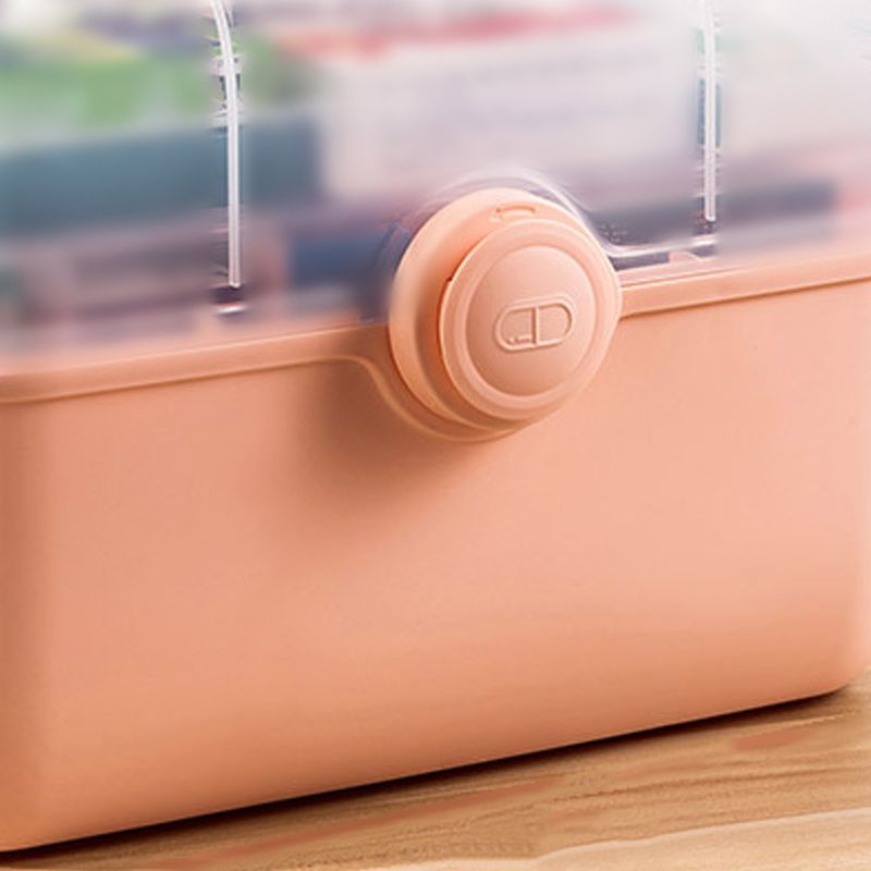 Medicine Storage Box Plastic Multi Layer Large Capacity Medicine Cabinet for view 4