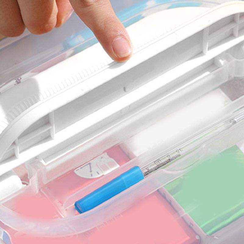 Medicine Storage Box Plastic Multi Layer Large Capacity Medicine Cabinet for view 4