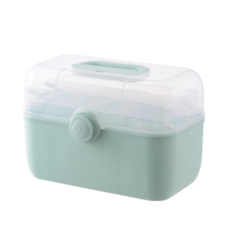 Medicine Storage Box Plastic Multi Layer Large Capacity Medicine Cabinet for