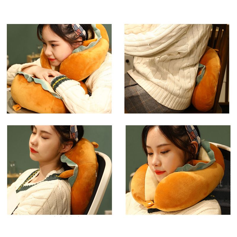U Shaped Neck Pillow Portable Cute Head Pillow for Office Nap Travel Car view 7