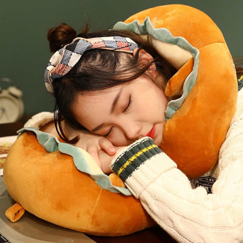 U Shaped Neck Pillow Portable Cute Head Pillow for Office Nap Travel Car view 3