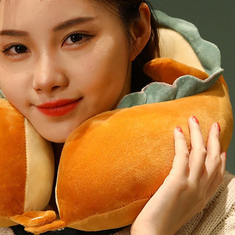 U Shaped Neck Pillow Portable Cute Head Pillow for Office Nap Travel Car view 4