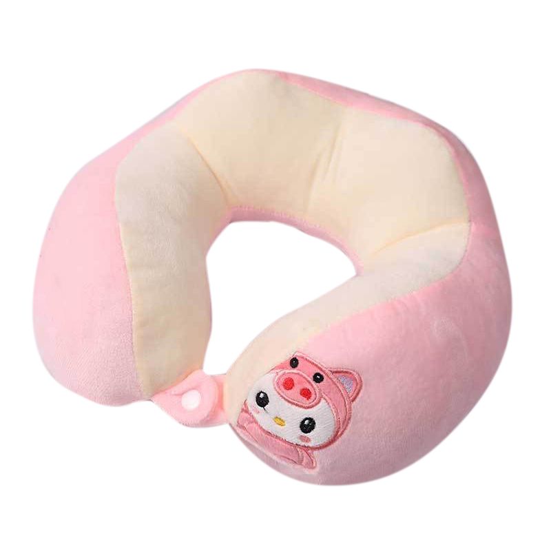 U Shaped Neck Pillow Portable Cute Head Pillow for Office Nap Travel Car