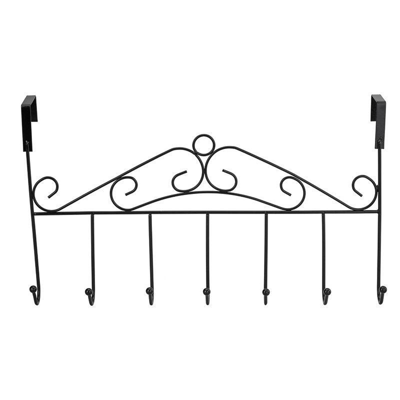 Over The Door Hook Rack Detachable 7 Hooks Door Hanger Organizer for Towels