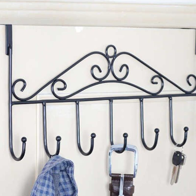 Over The Door Hook Rack Detachable 7 Hooks Door Hanger Organizer for Towels view 6