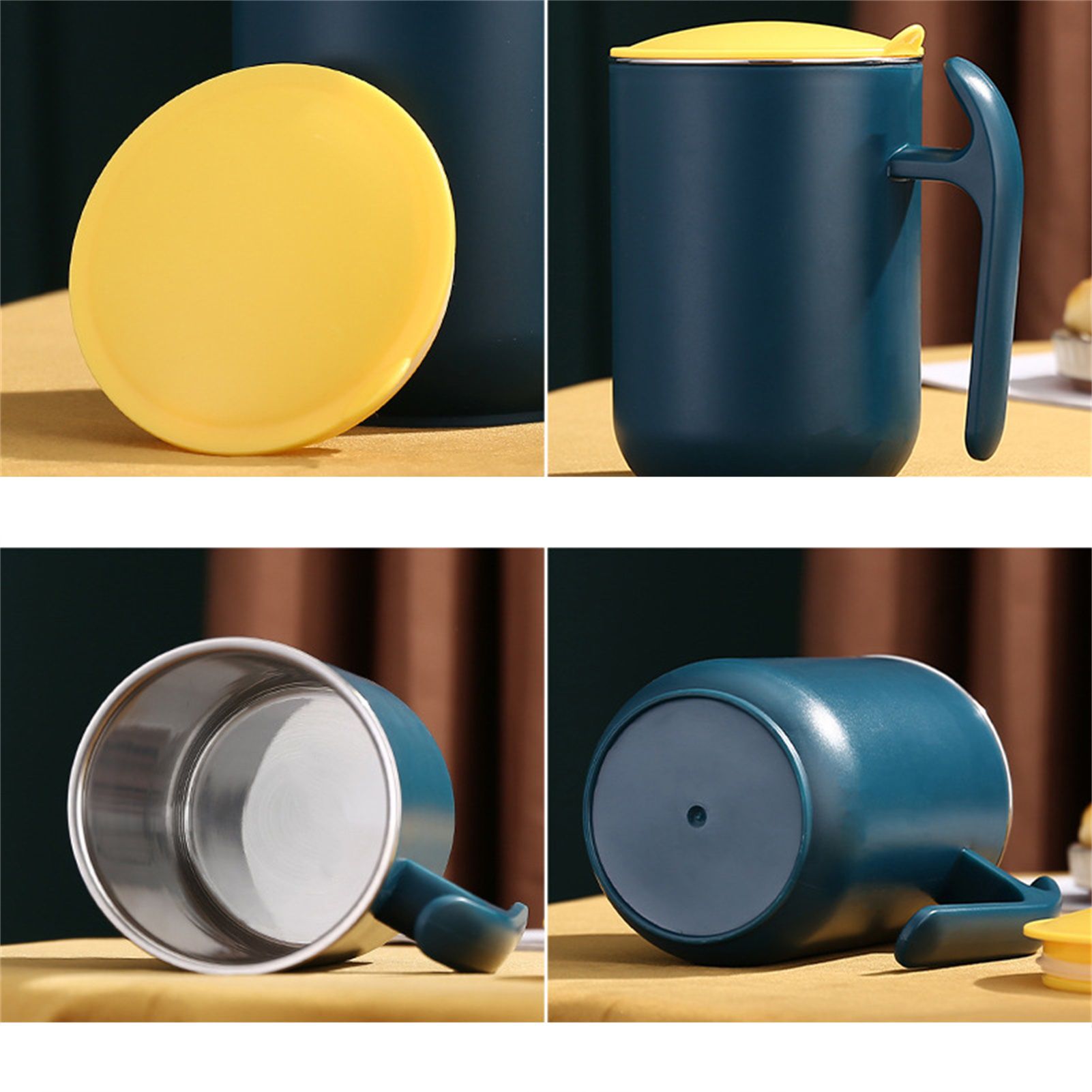 550ml Stainless Steel Double Walled Mugs Leakproof Prevent Scalding Frosted view 3