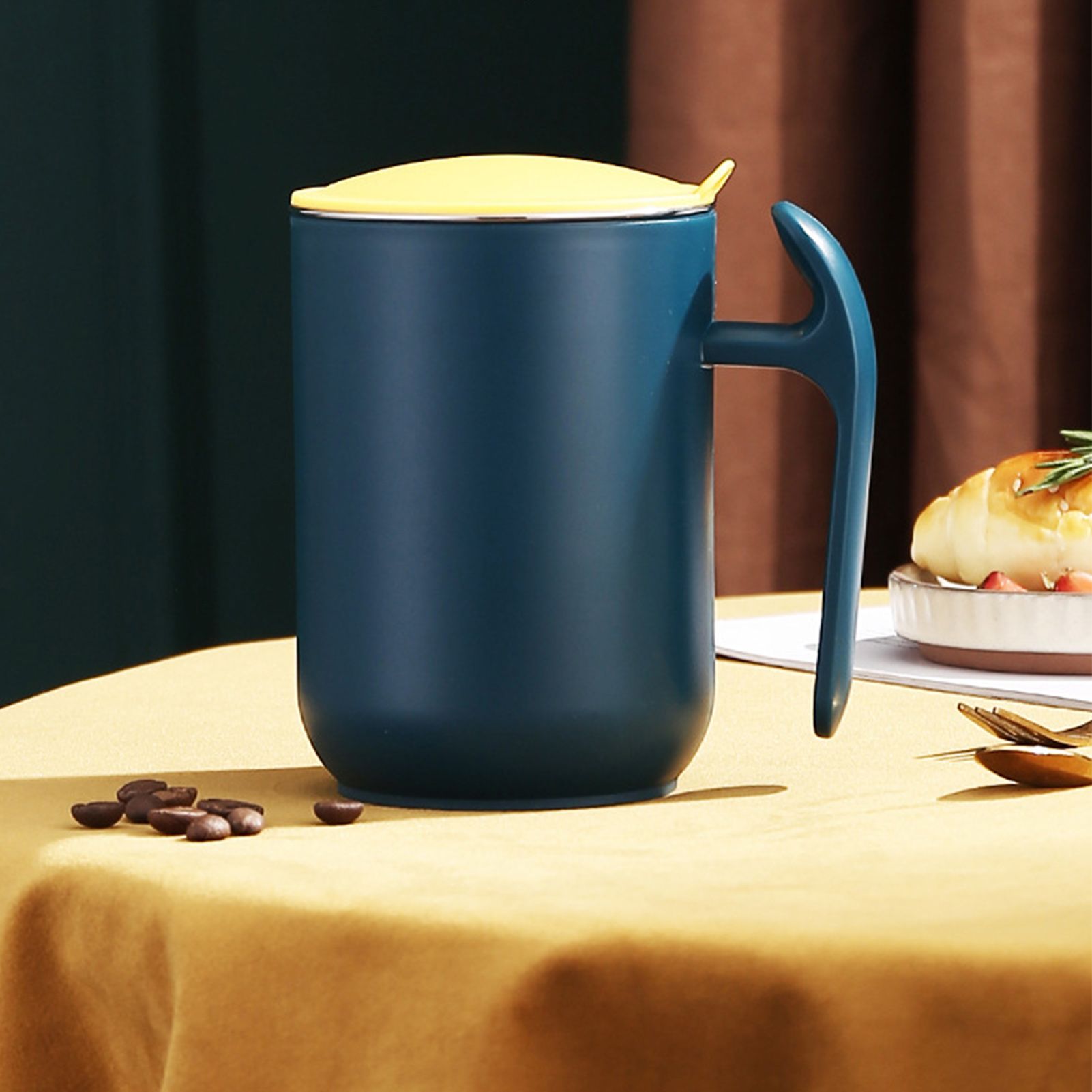 550ml Stainless Steel Double Walled Mugs Leakproof Prevent Scalding Frosted view 9