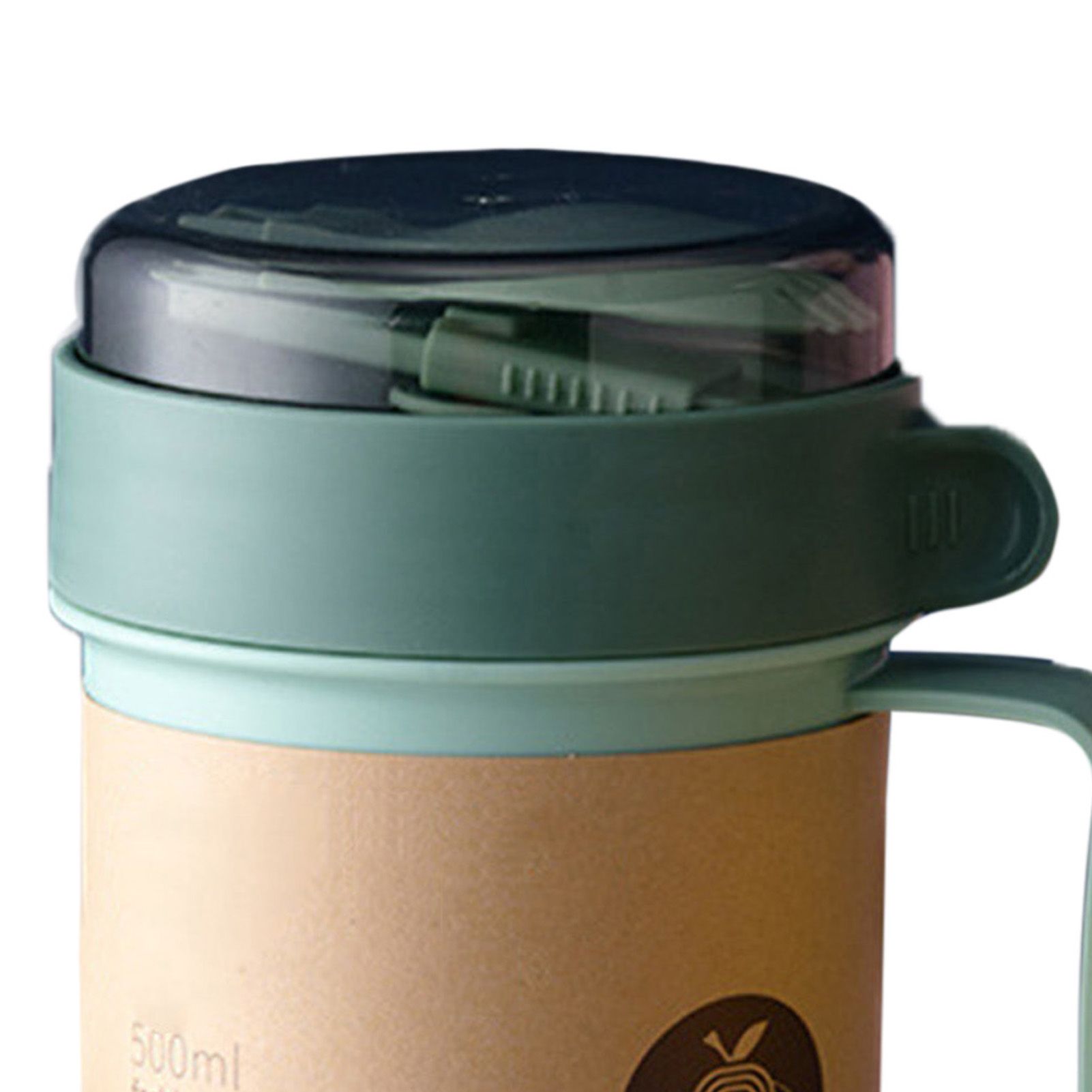 500ML Soup Cup Portable Steady Plastic Insulated Soup Containers with Lid and view 2