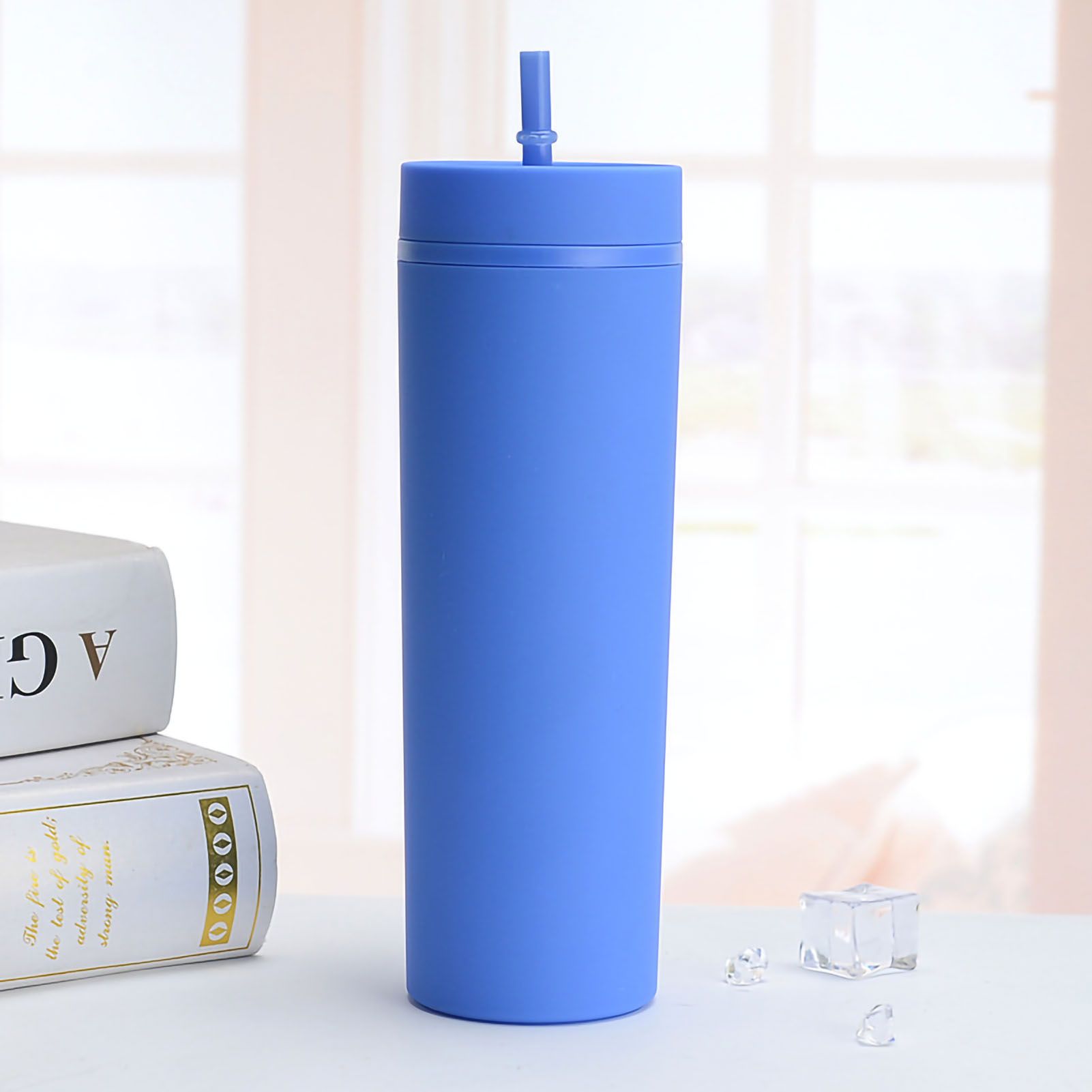 Straw Cup Colorful Plastic Simple Style Comfortable Hand Feeling Large