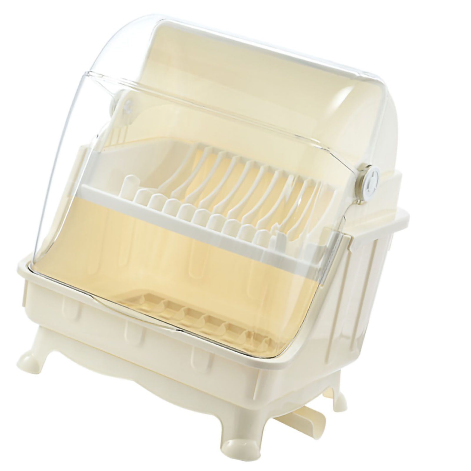 Cutlery Dish Drainer Rack with Lid Cover Multifunctional Kitchen Tableware view 5