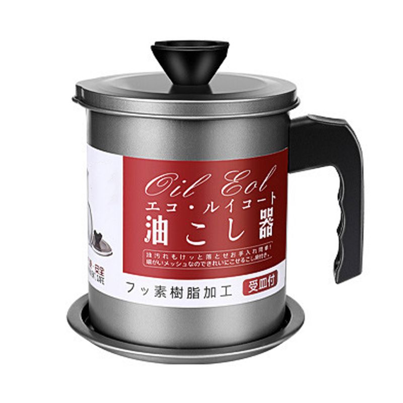 Residue Filter Oil Can Stainless Steel Large Capacity Kitchen Fat Storage