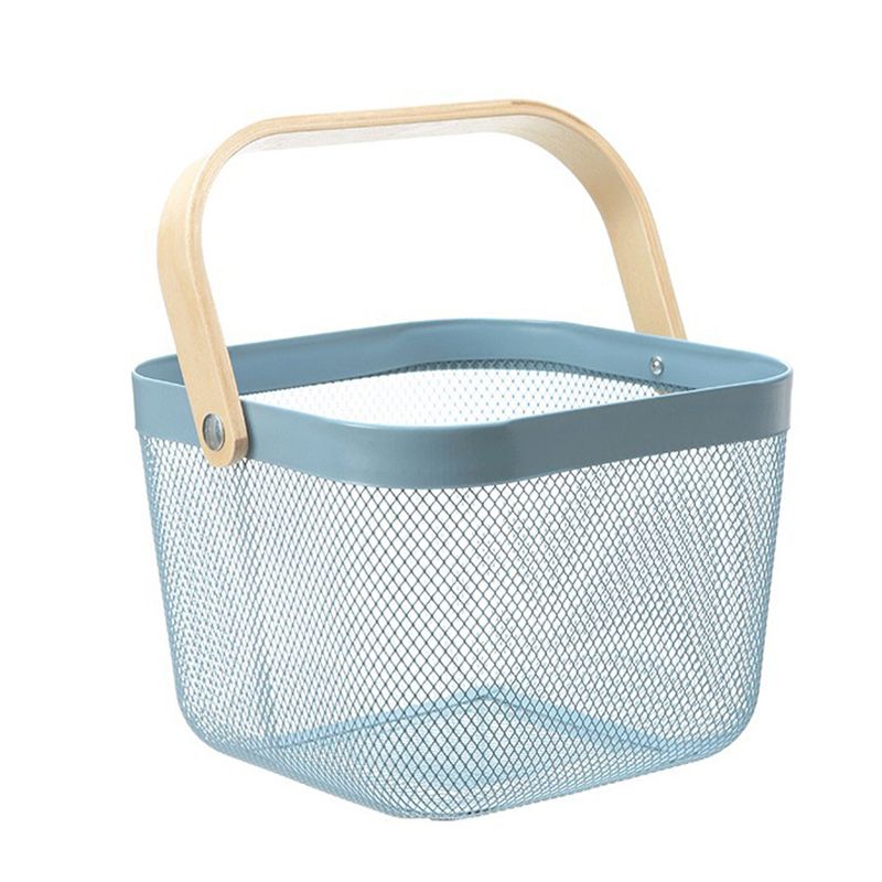 Fruit Colander Metal Material Comfortable Portable Handle Wear Resistant