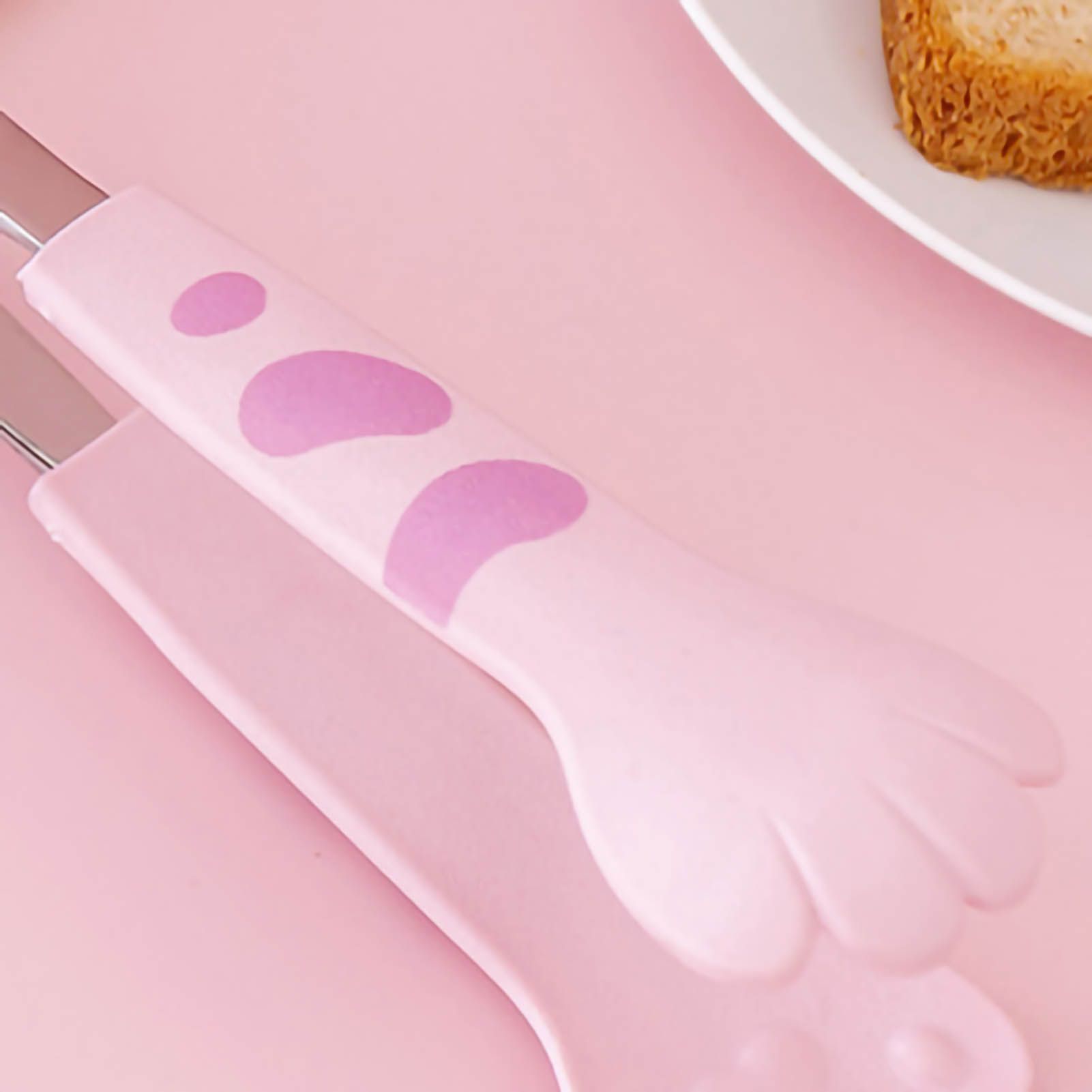 Kitchen Cooking Tong Cute Cat Paw Shape Stainless Steel Small Salad Barbecue view 4