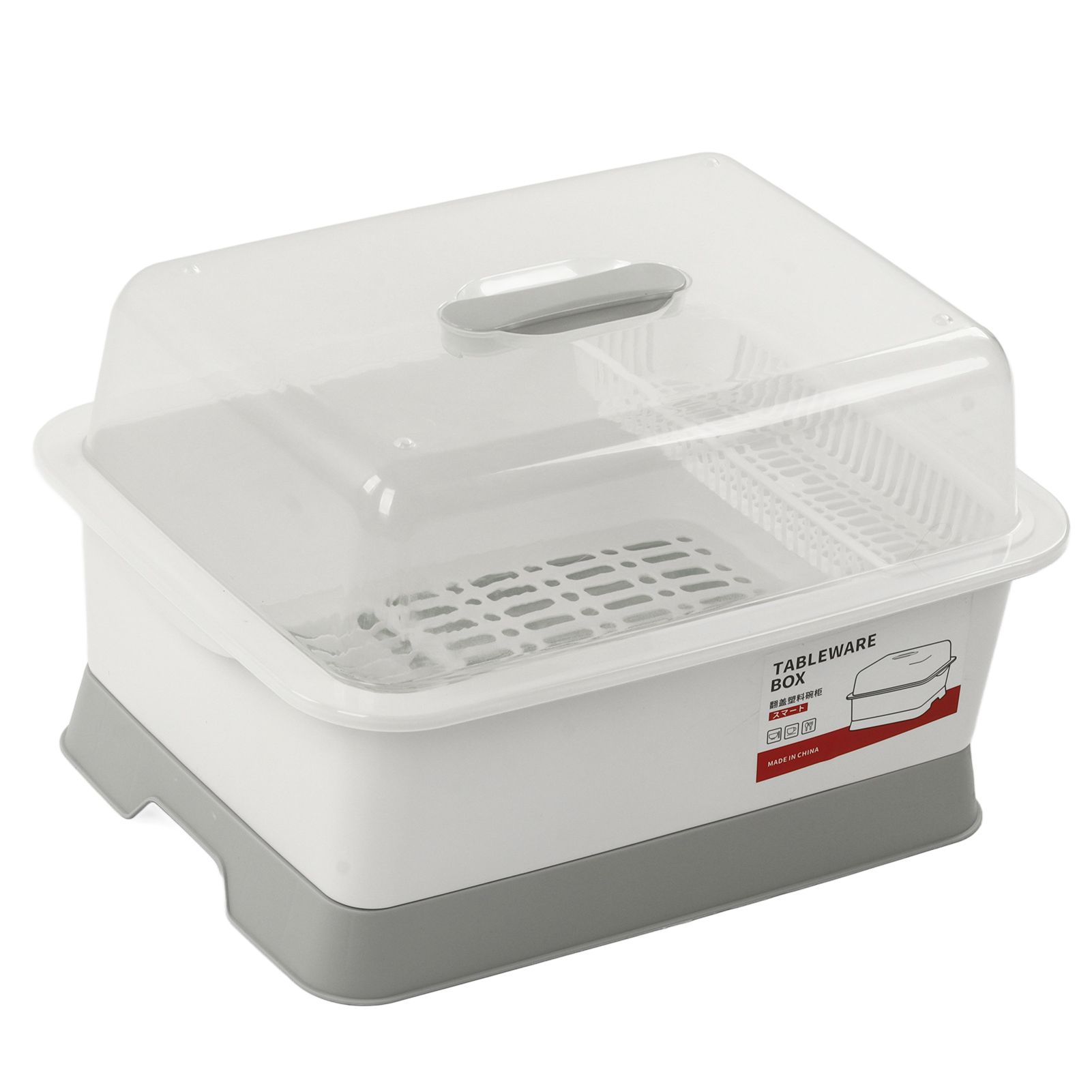 Dish Drainer Minimalist Dustproof Space Saving Dish Drying Bowl with Lid for view 4