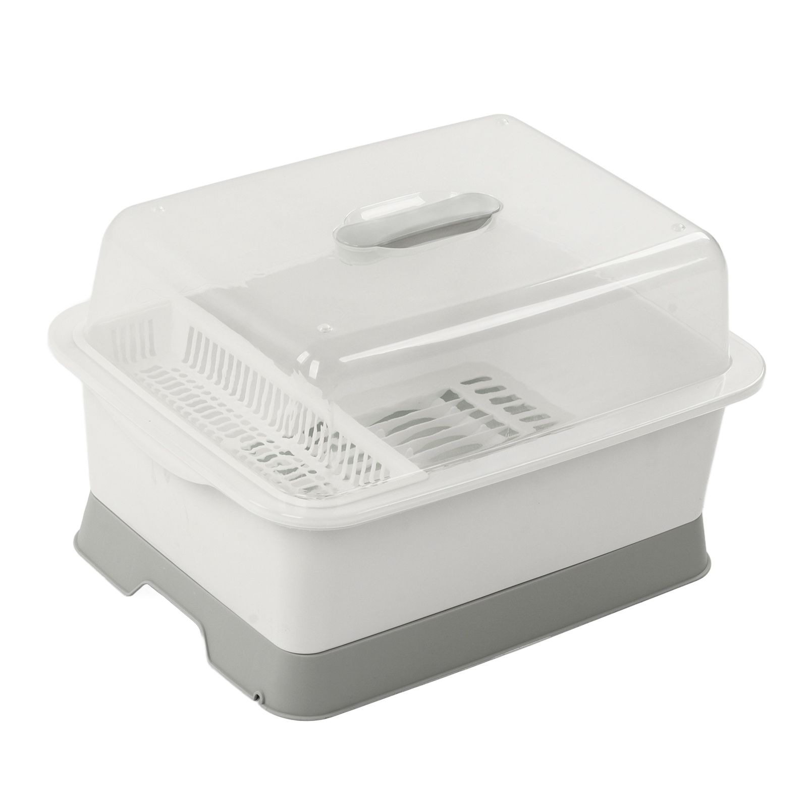 Dish Drainer Minimalist Dustproof Space Saving Dish Drying Bowl with Lid for view 7
