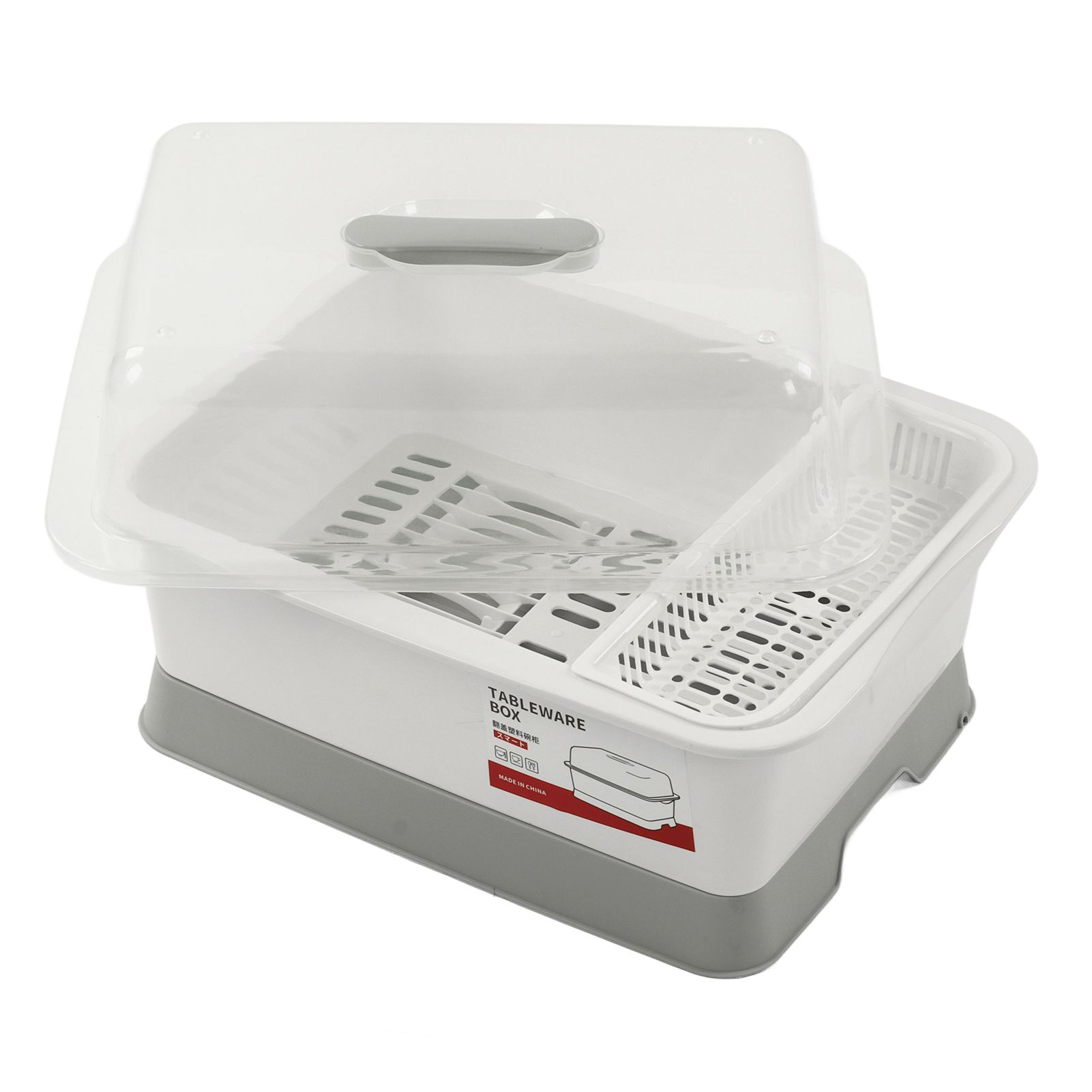 Dish Drainer Minimalist Dustproof Space Saving Dish Drying Bowl with Lid for view 15