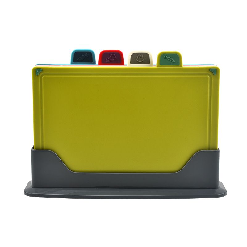 4pcs Food Classification Chopping Boards PP TPR Portable Non Slip Cutting — image 1