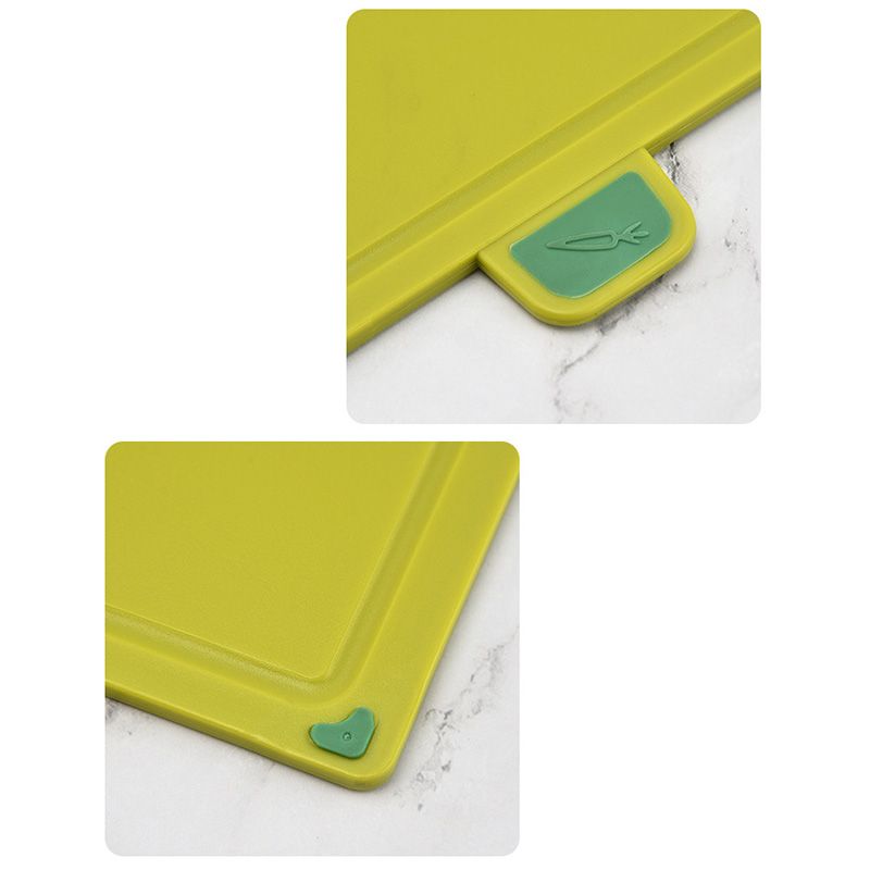 4pcs Food Classification Chopping Boards PP TPR Portable Non Slip Cutting view 3