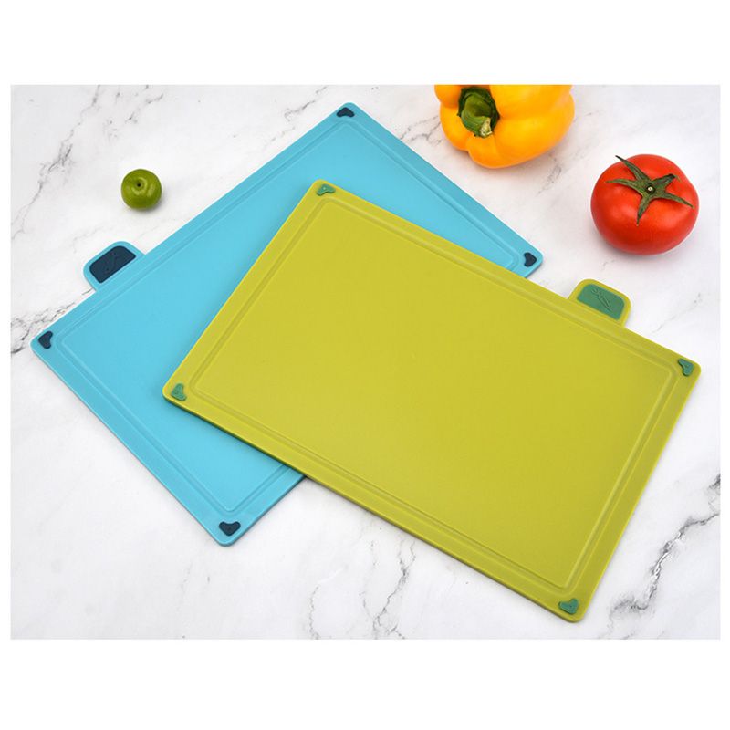 4pcs Food Classification Chopping Boards PP TPR Portable Non Slip Cutting view 3