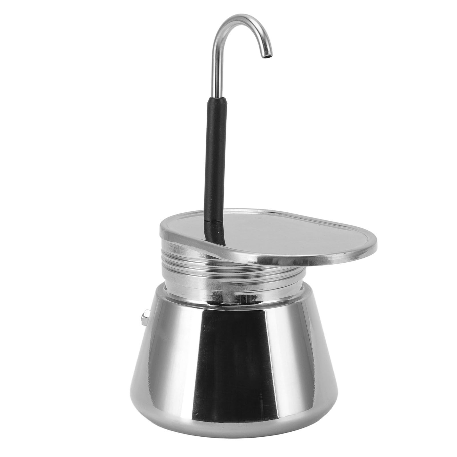 Moka Pot Stainless Steel Italian Type DIY Large Capacity Lightweight Portable view 4