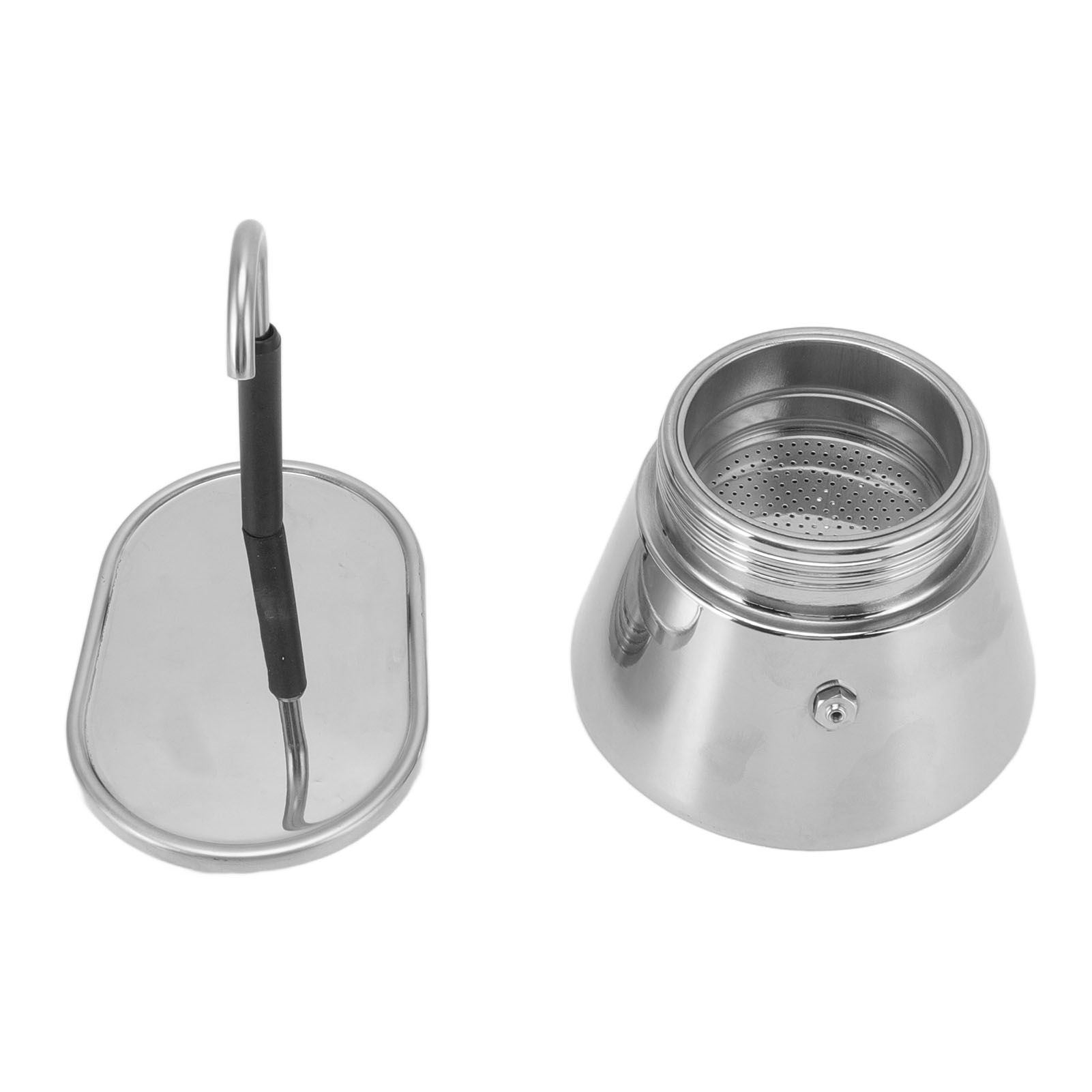 Moka Pot Stainless Steel Italian Type DIY Large Capacity Lightweight Portable view 7