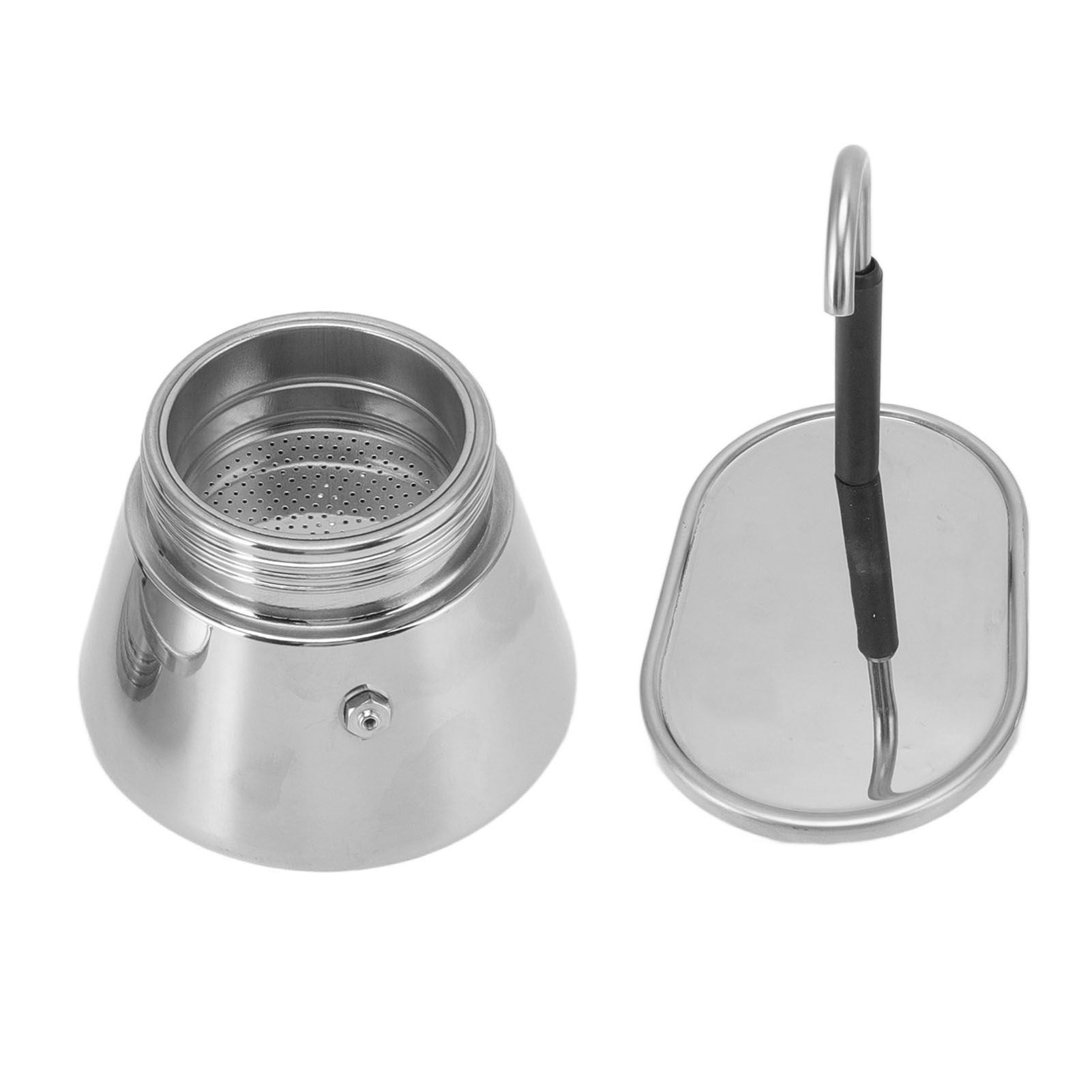 Moka Pot Stainless Steel Italian Type DIY Large Capacity Lightweight Portable view 8
