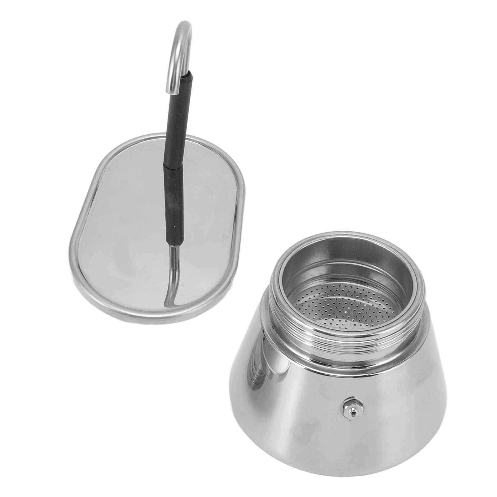 Moka Pot Stainless Steel Italian Type DIY Large Capacity Lightweight Portable view 10