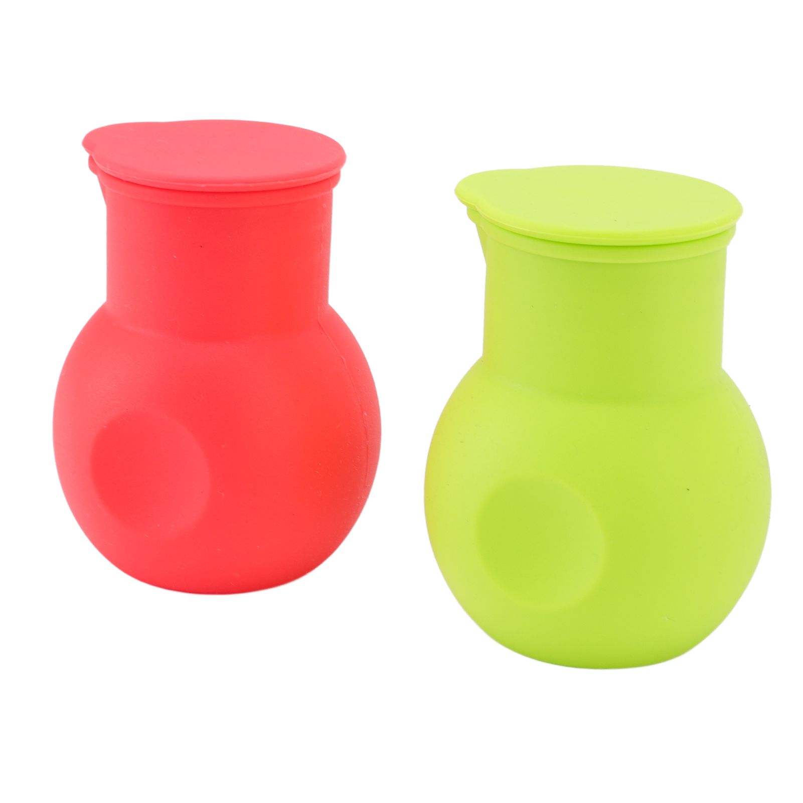 2pcs Silicone Chocolate Heating Pot Red and Green Multifunctional Microwave view 2