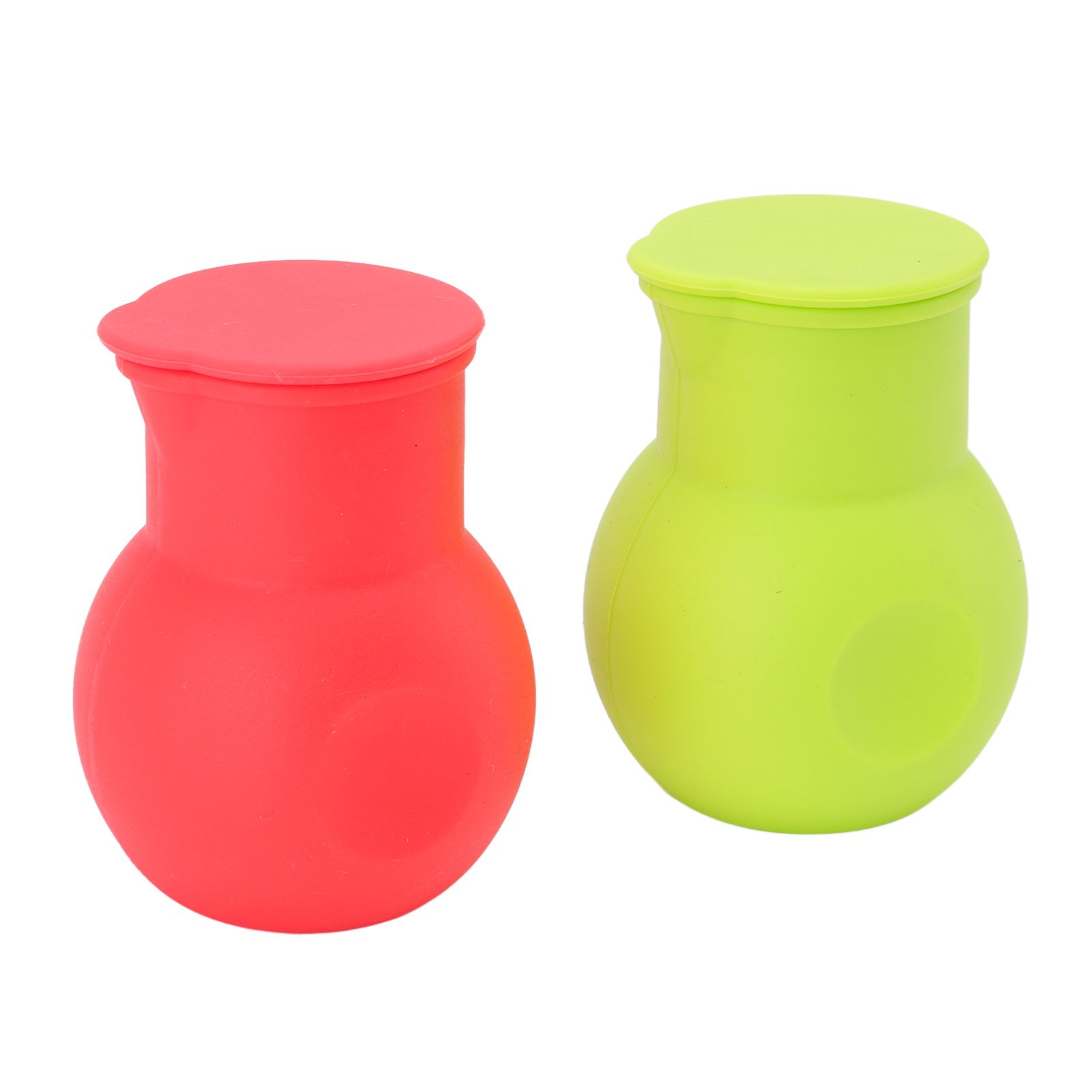 2pcs Silicone Chocolate Heating Pot Red and Green Multifunctional Microwave view 9