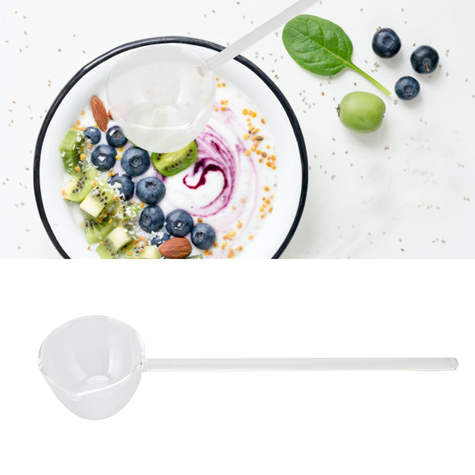 Glass Stirring Spoon High Temperature Resistance Simple 100ML Mixing Spoon view 11