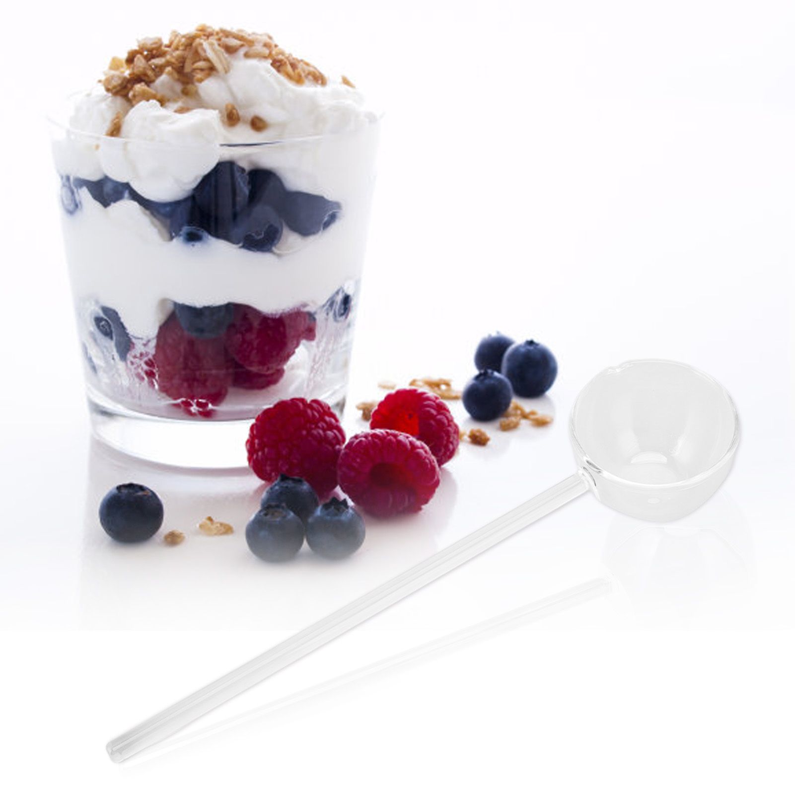 Glass Stirring Spoon High Temperature Resistance Simple 100ML Mixing Spoon view 12