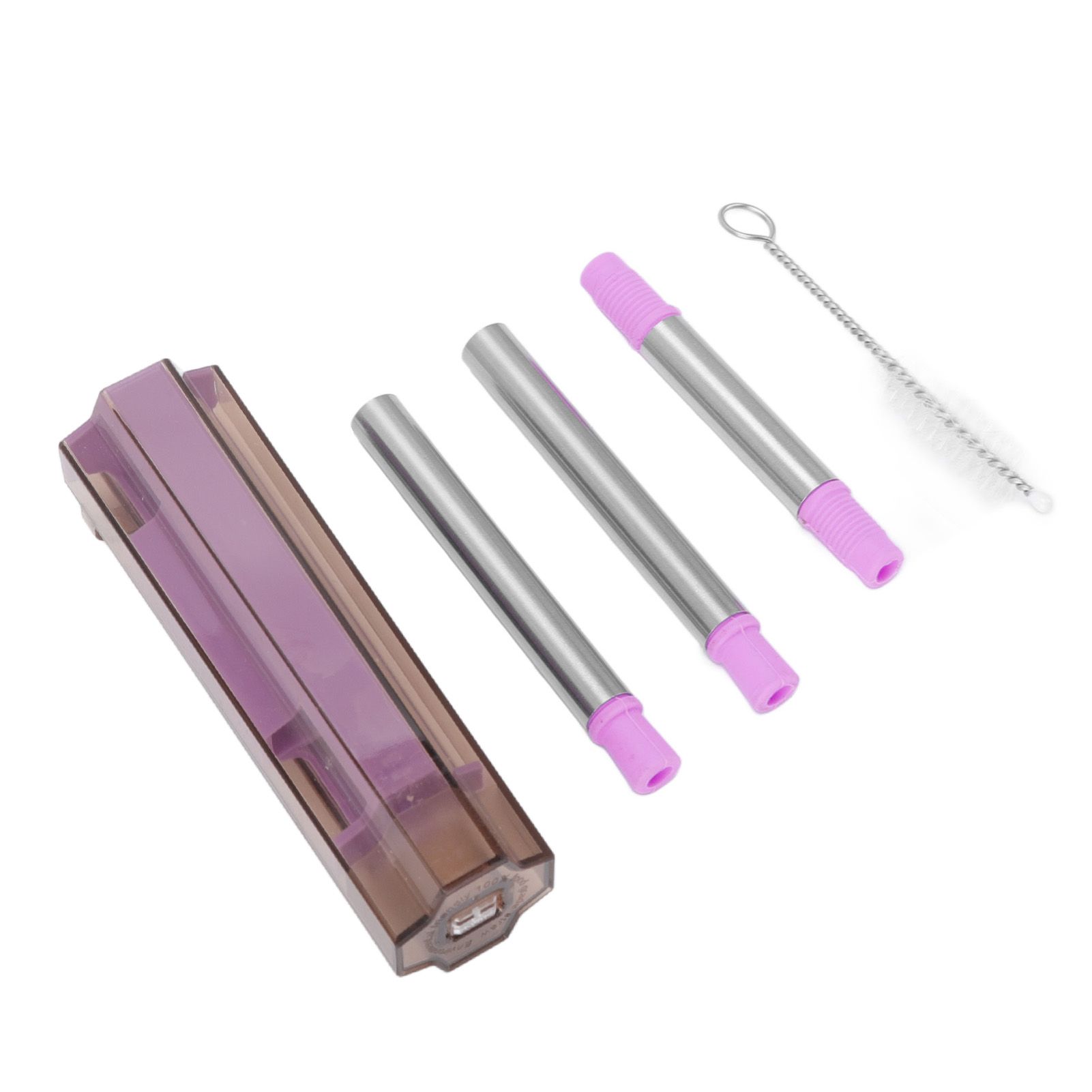 Collapsible Straw Stainless Steel Portable Easy to Clean Foldable Straw with view 2