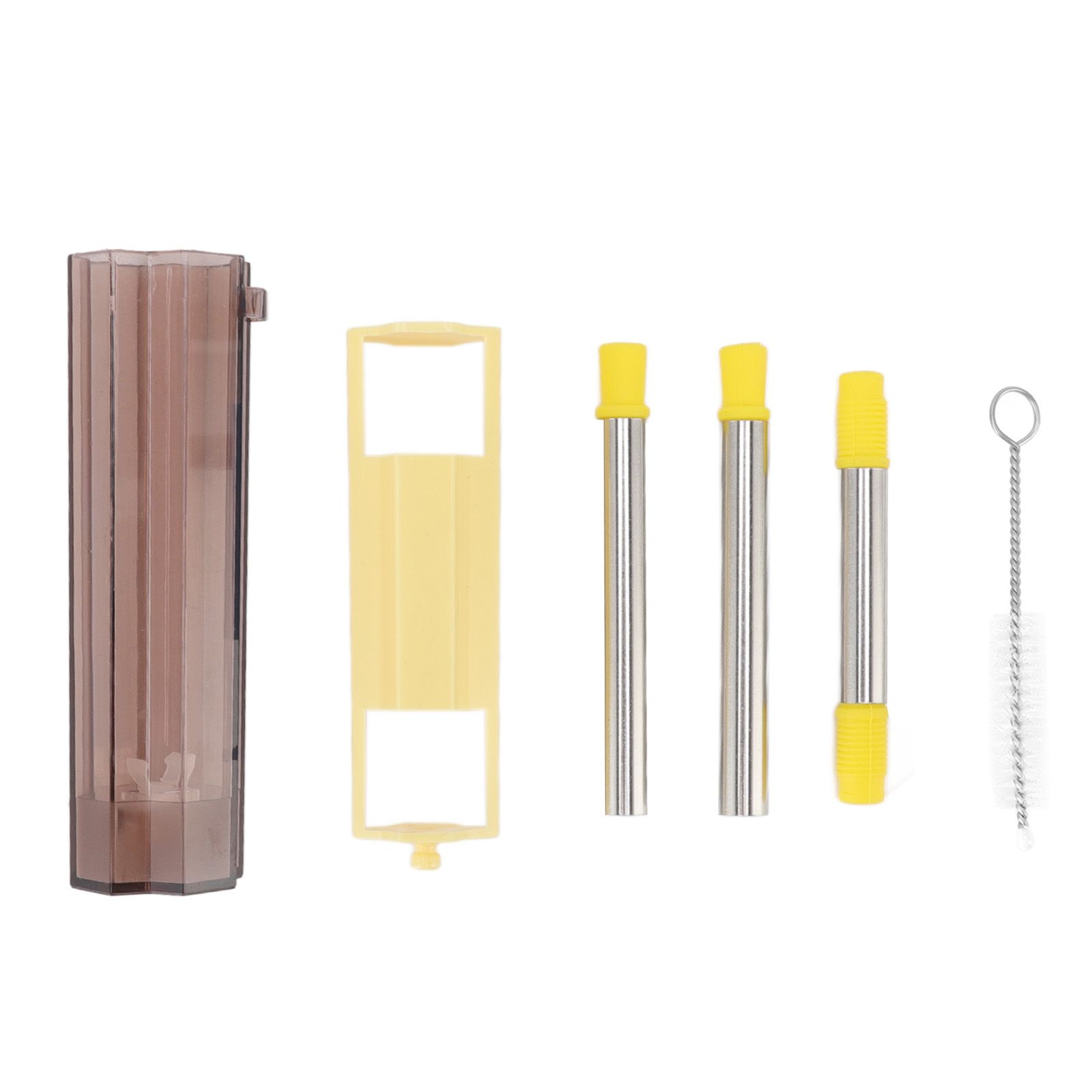 Collapsible Straw Stainless Steel Portable Easy to Clean Foldable Straw with