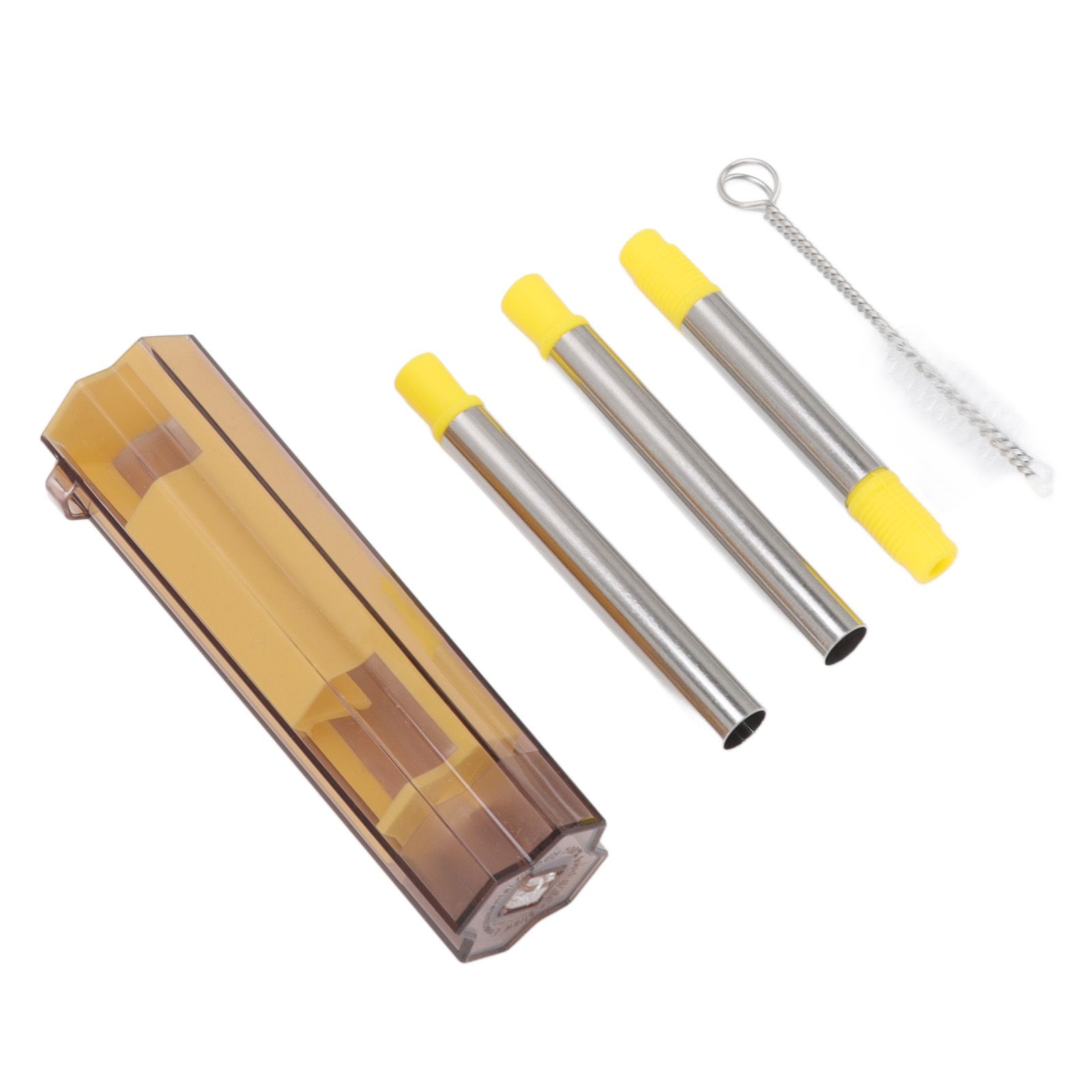 Collapsible Straw Stainless Steel Portable Easy to Clean Foldable Straw with view 2