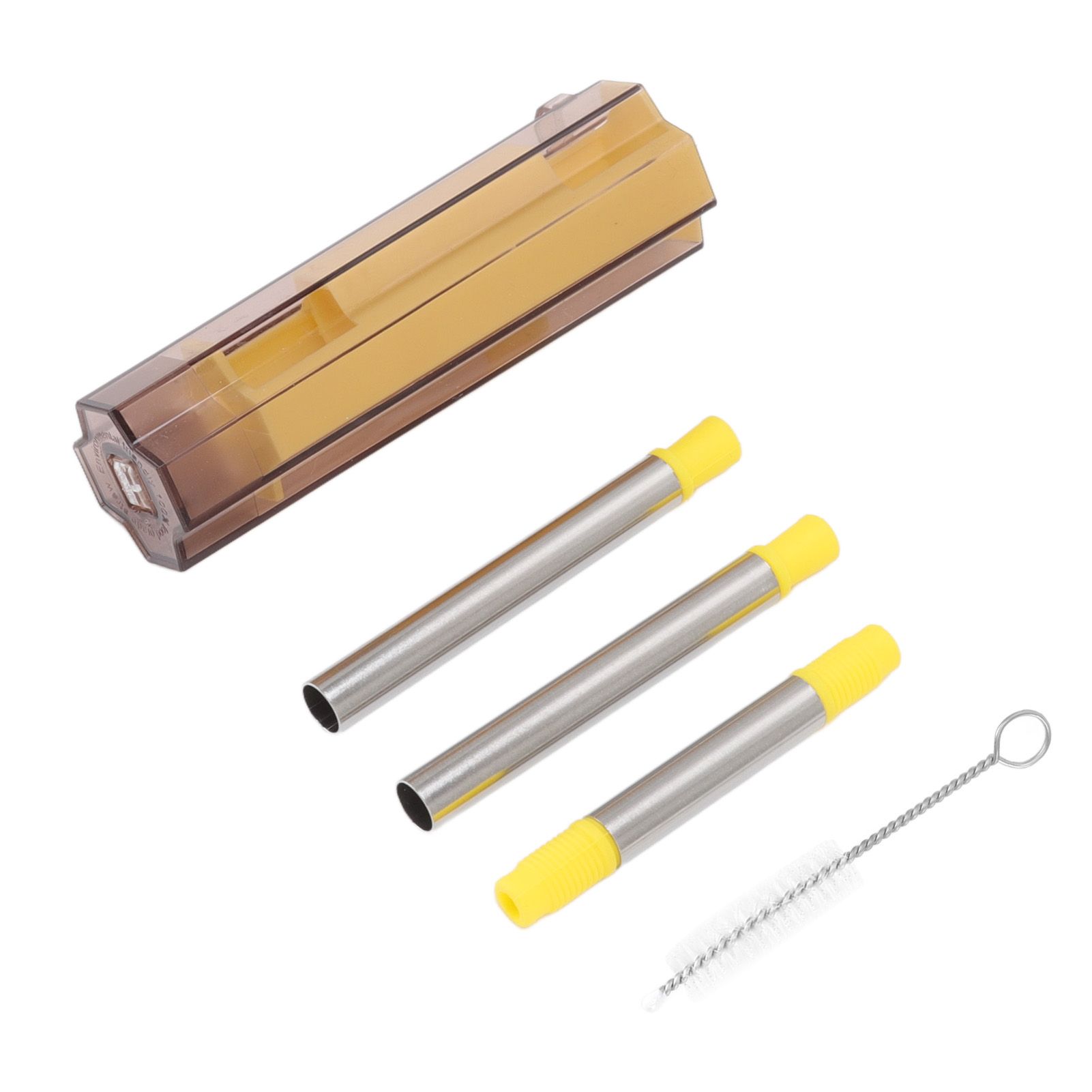 Collapsible Straw Stainless Steel Portable Easy to Clean Foldable Straw with view 3