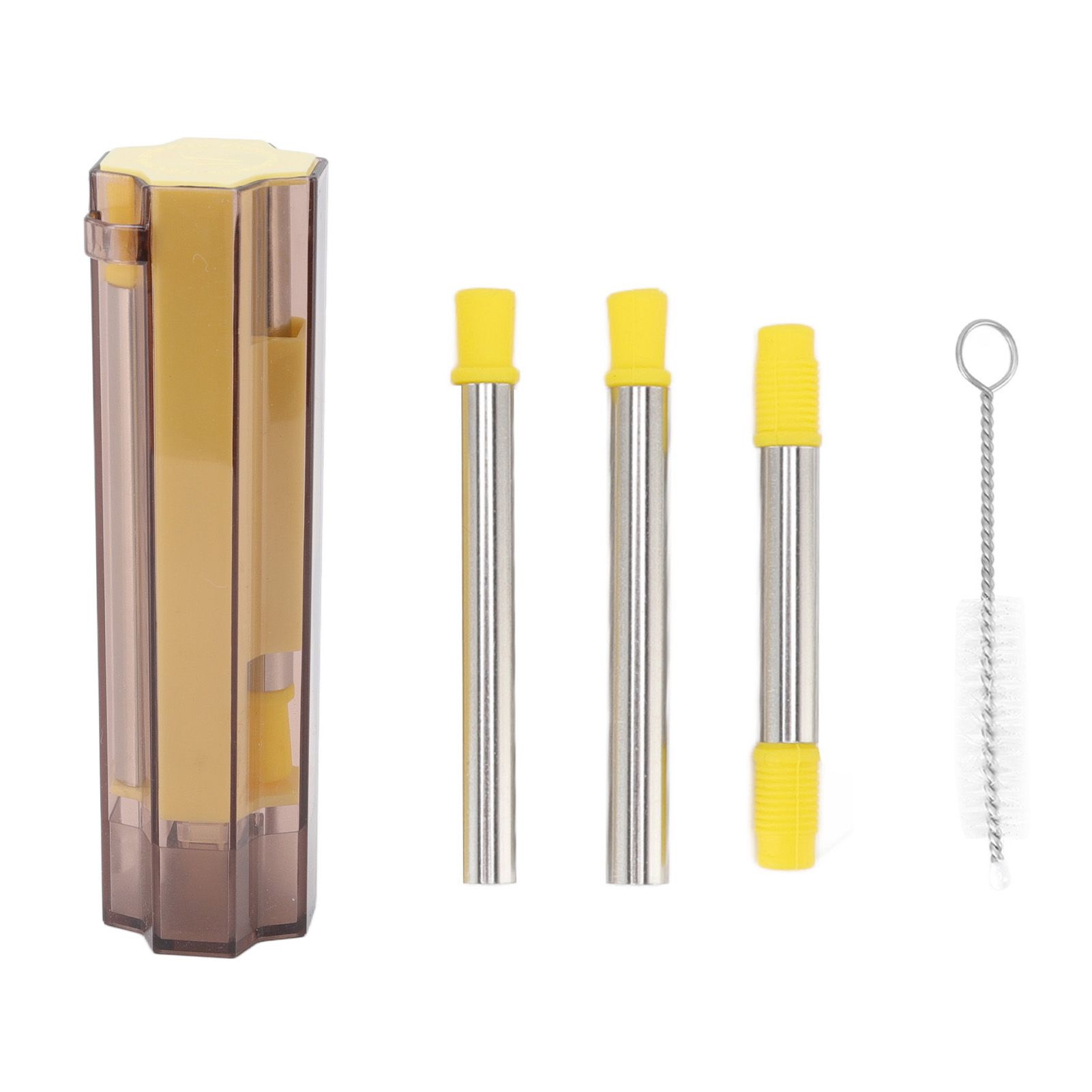 Collapsible Straw Stainless Steel Portable Easy to Clean Foldable Straw with view 4
