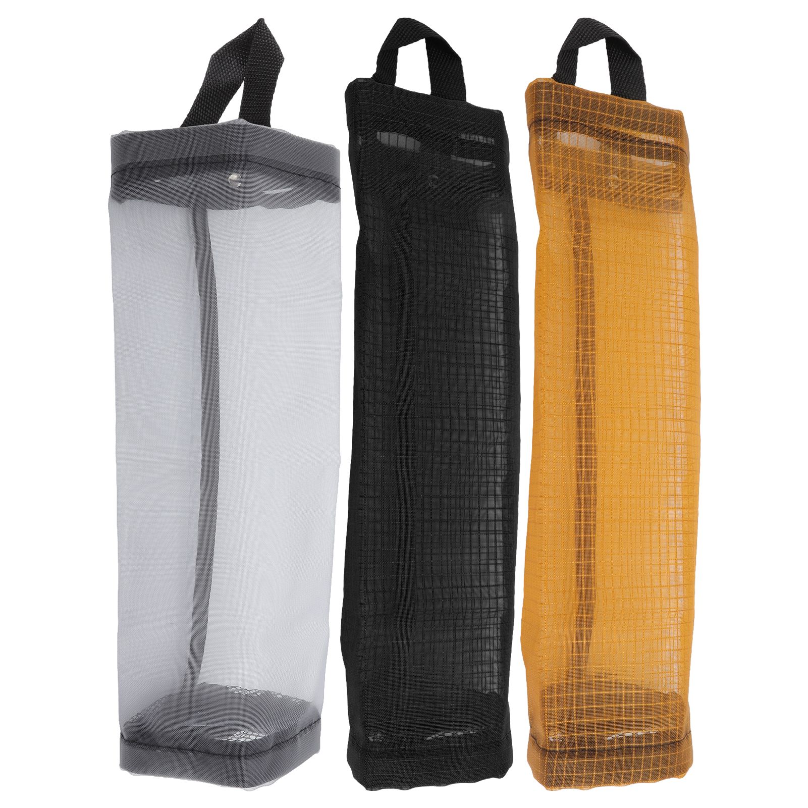Grocery Bag Holder Large Capacity Durable Polyester Transparent Space Saving view 4