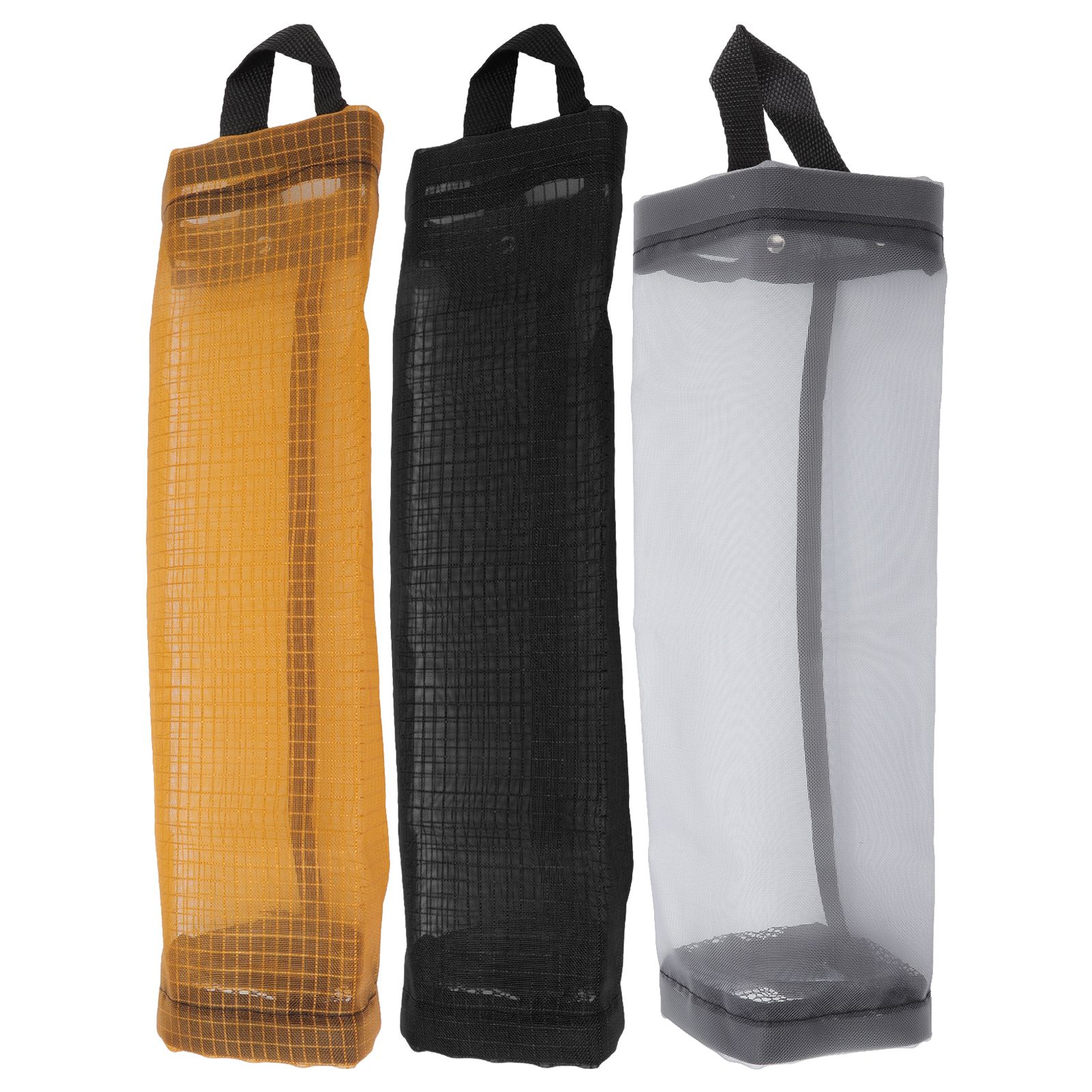 Grocery Bag Holder Large Capacity Durable Polyester Transparent Space Saving view 5
